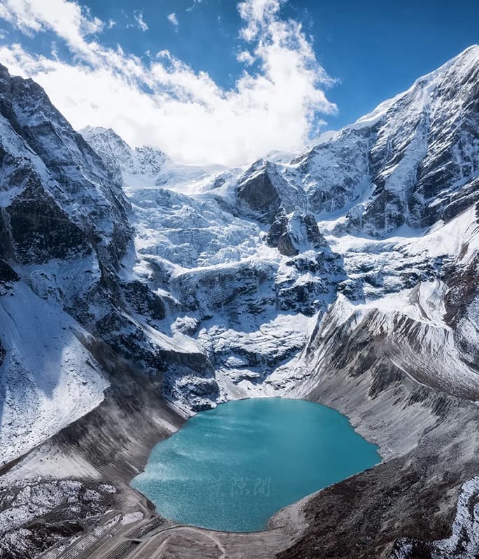 Duina Co & Langtso Glacier detail view 5
