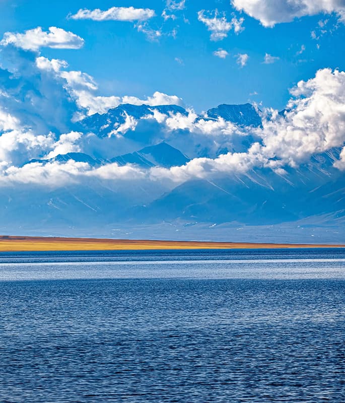 Sayram Lake detail view 4