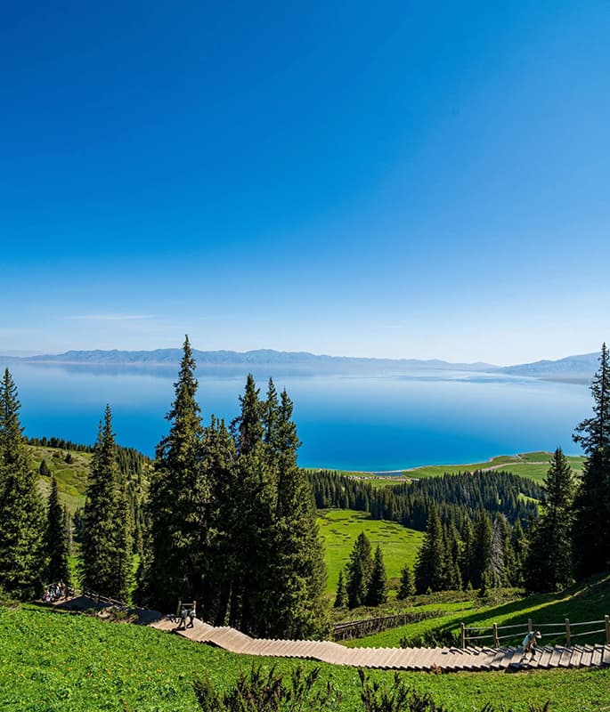 Sayram Lake detail view 6