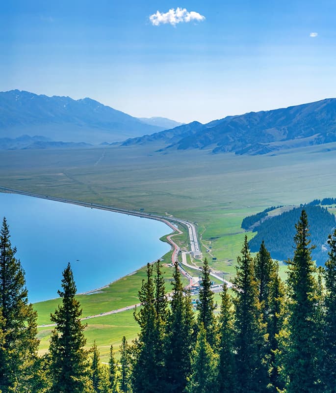 Sayram Lake detail view 8